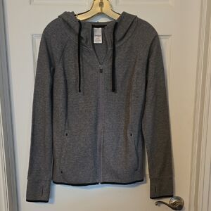 Women's Heather Gray Zip-Up Hoodie